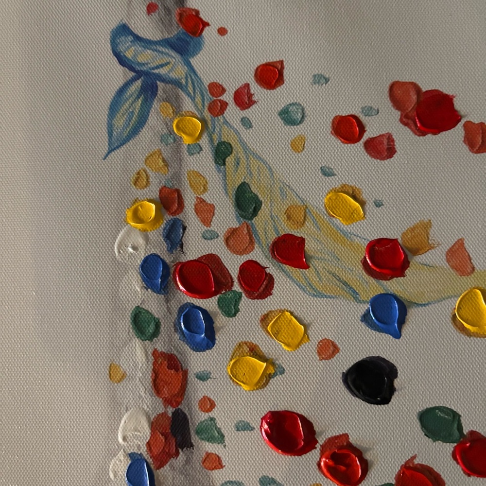 Colorful Giraffe Canvas Art by Purttle - Picture 3 of 9